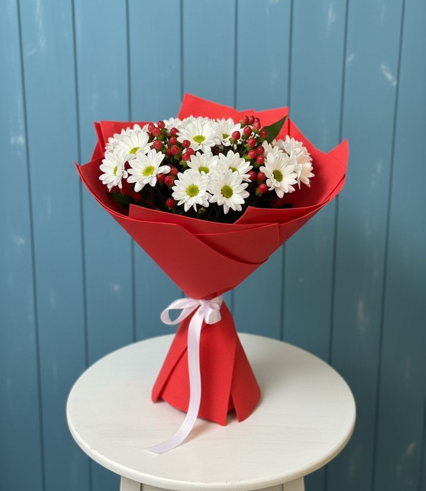 Букет цветов из: Хризантемы в Ульяновке