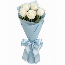 Букет 5 Белых роз Проуд #REPLACE_PRED# Ульяновке
