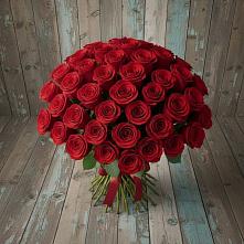 Букет 55 Красных роз Фридом #REPLACE_PRED# Ульяновке