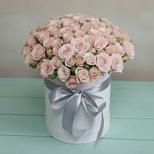 Цветочная композиция из Розы в шляпной коробке #REPLACE_PRED# Ульяновке