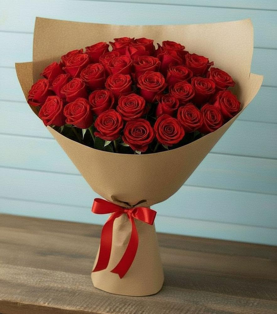 Букет Красные розы Милано в Ульяновке