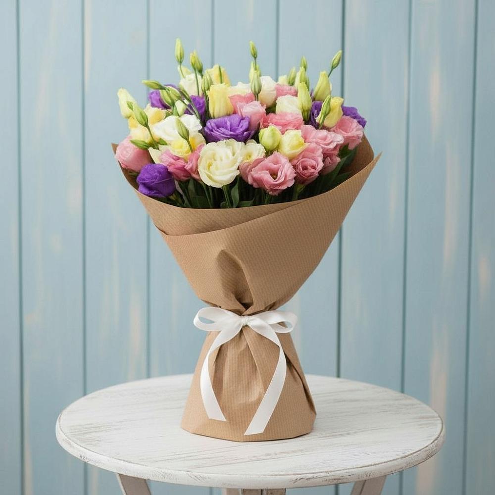 Букет цветов из: Лизиантусы в Ульяновке