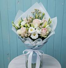 Букет цветов из:  Розы и Лизиантусы #REPLACE_PRED# Ульяновке