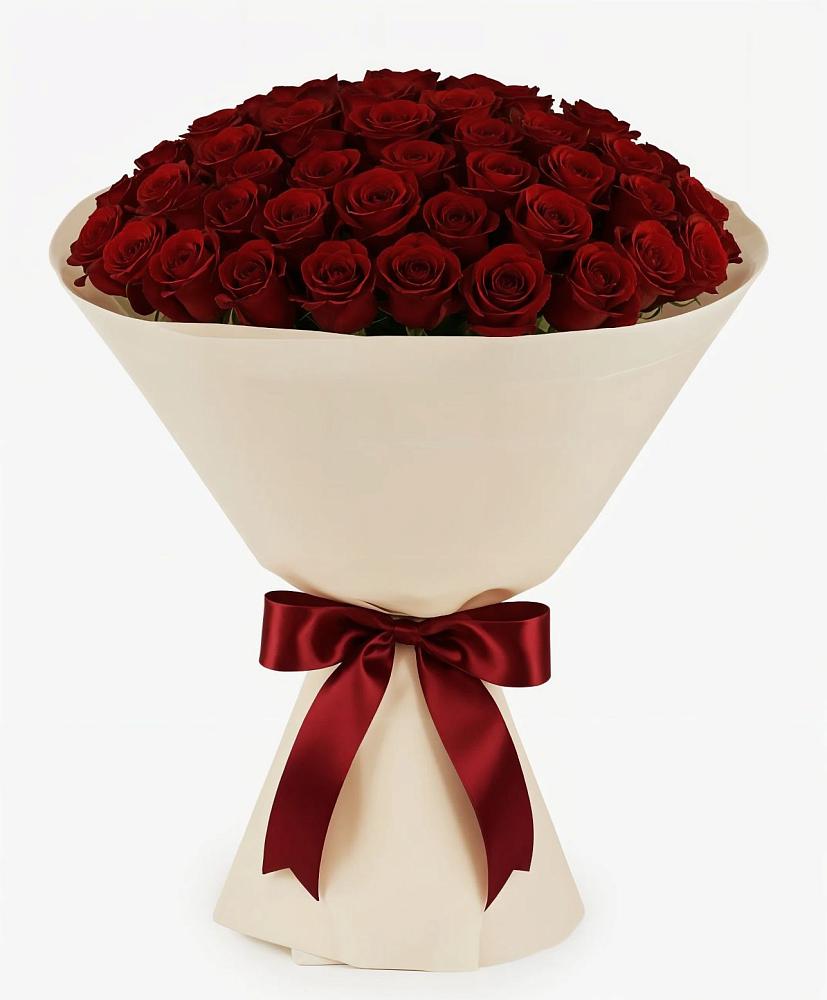 Букет 101 Бордовая роза Блэк Бакарра в Ульяновке