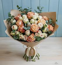 Букет цветов из:  Альстромерии и Розы #REPLACE_PRED# Ульяновке