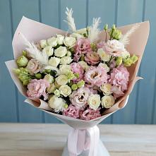 Букет цветов из:  Альстромерии и Розы #REPLACE_PRED# Ульяновке