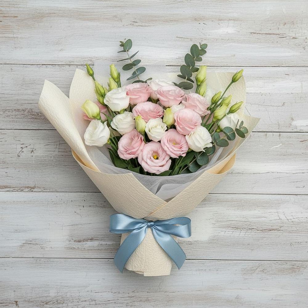 Букет цветов из: Лизиантусы в Ульяновке